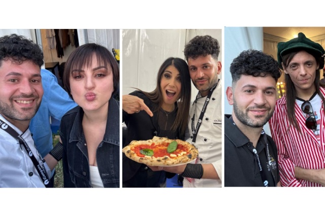 Angelo Vella di Riesi a Roma, "pizzaiolo dei Vip", alla Festa del Lavoro di piazza San Giovanni